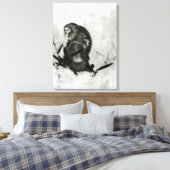 apen canvas afdruk (Insitu (Slaapkamer))