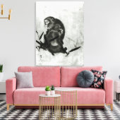 apen canvas afdruk (Insitu (Woonkamer))