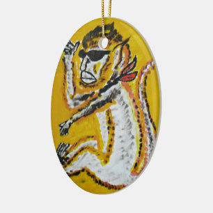 Apen Circus Kunst Keramisch Ornament