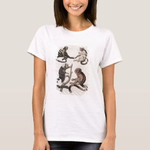 Apen (kleurenlitho) t-shirt
