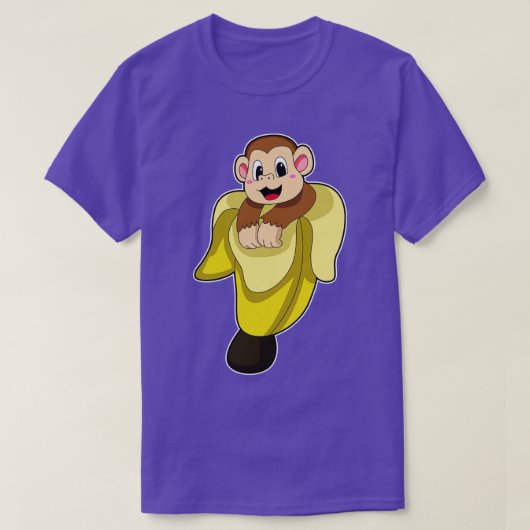 Apen met bananenschil t-shirt (Design voorkant)