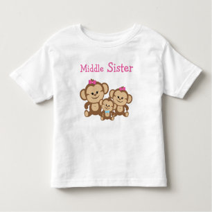 Apen Middenzuster Kinder Shirts