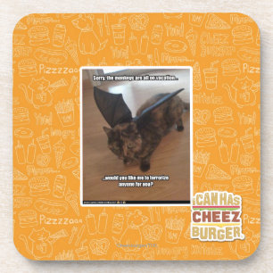 Apen op vakantie bier onderzetter