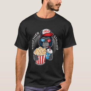 Apen samen sterk AMC kort knijpen T-shirt