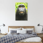Apen Selfie Canvas Afdruk (Insitu (Slaapkamer))