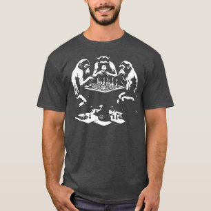 Apen spelen schaak 1 t-shirt