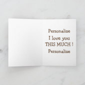 Apen verzorgen elkaar grappig romantisch schattig kaart (Binnen)