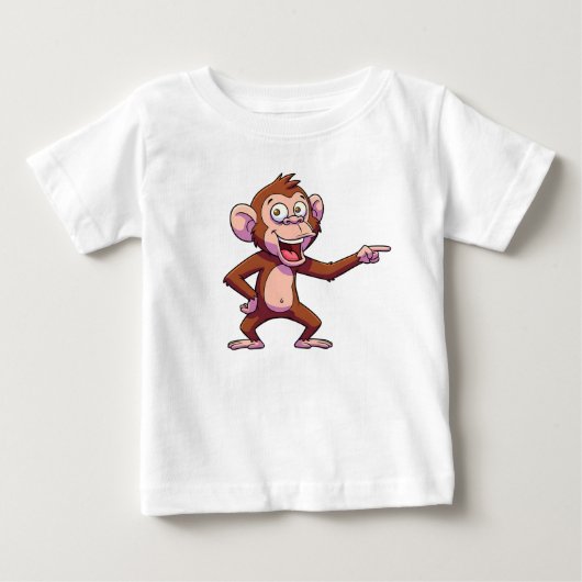 Apenfiguur dat wijst Illustratie (Voorkant)