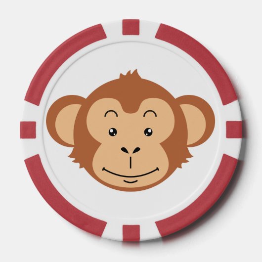 Apengezicht Poker Chips (Voorkant)