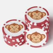 Apengezicht Poker Chips (Opstapeling)