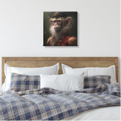Apenheer doek canvas afdruk (Insitu (Slaapkamer))