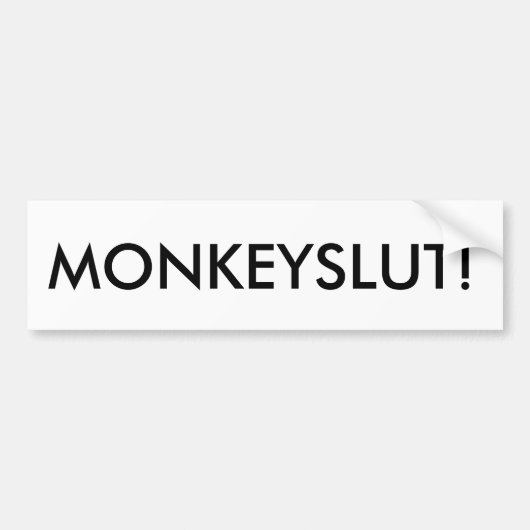 APENHOER! BUMPERSTICKER (Voorkant)