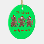 apenkerstkerst keramisch ornament (Rechts)