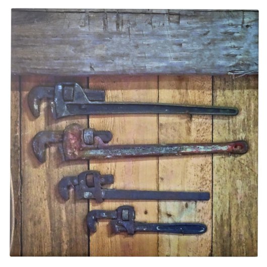 Apenmoersleutels Tegeltje (Voorkant)