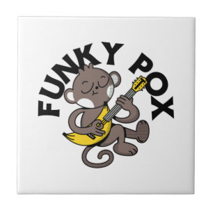 Apenpokken Funky Pox Tegeltje
