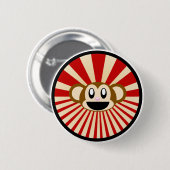 Apentoets! Ronde Button 5,7 Cm (Voorkant /achterkant)