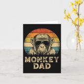 Apenvader Apenliefhebbers Papa Vaderdag  Kaart (Gele Bloem)