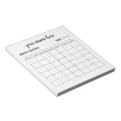 Aperçu mensuel personnalisé Bloc-notes (Incliné)