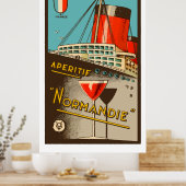 Apéritif NORMANDIE (Frankrijk) Poster (Keuken)