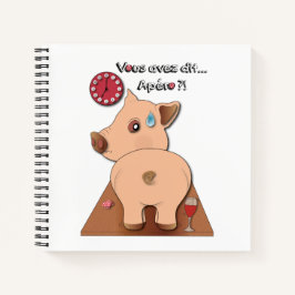 Apéro. (écrits en noir) notitieboek