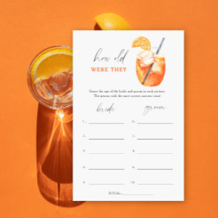 Aperol cocktail - Hoe oud waren ze bruidsspel