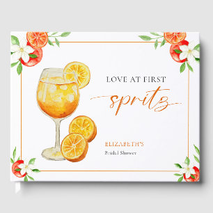 Aperol Liefde Op De Eerste Spritz Oranje Bruidsfee Gastenboek