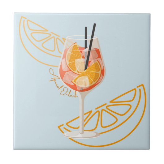 Aperol O'Clock Tegeltje (Voorkant)
