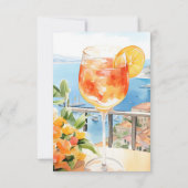 Aperol Spritz Amalfi Italië Bruiloft Bedankkaart (Achterkant)