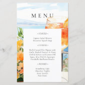 Aperol Spritz Amalfi Italie Menu Fête des mariées (Devant)