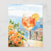Aperol Spritz Amalfi Italië Vrijgezellenfeest Menu (Achterkant)