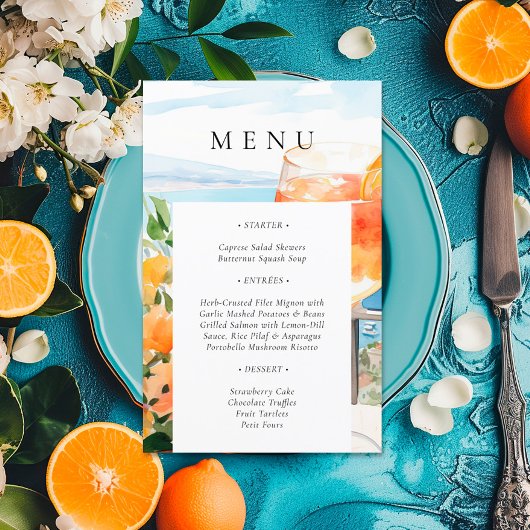Aperol Spritz Amalfi Italië Vrijgezellenfeest Menu