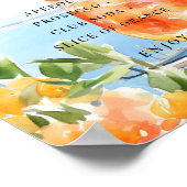 Aperol Spritz Amalfi Teken Handtekening Drink Poster (Hoek)