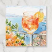 Aperol Spritz Amalfi-Vrijgezellenfeest Bedankjes Labels (Achterkant)