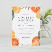 Aperol Spritz Aquarelle Couples Douche Invitation (Debout devant)