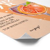 Aperol Spritz Bar teken, Spritz cocktail print (Hoek)