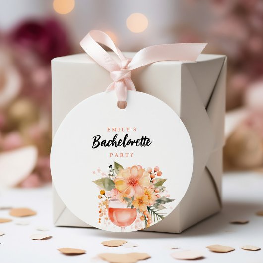 Aperol Spritz Bloemengroet Bruidsfeestje Bedankjes Labels