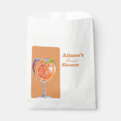Aperol Spritz Bloemige Favorietentas voor Bruidsfe Bedankzakje (Voorkant)
