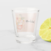 Aperol Spritz Bloemrijke Verlovingsfeestje Shot Glas (Achterkant)