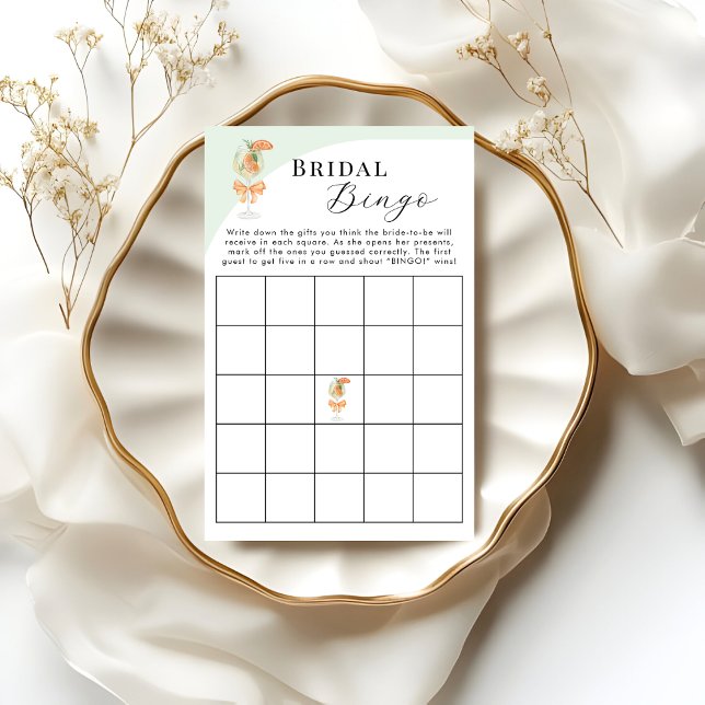Aperol Spritz Bridal Bingo Bridal Shower Game (Creator heeft geüpload)