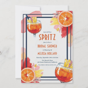 Aperol Spritz Bruids Douche Uitnodigingen