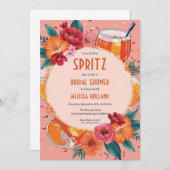 Aperol Spritz Bruids Douche Uitnodigingen (Voorkant / Achterkant)