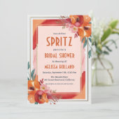 Aperol Spritz Bruids Douche Uitnodigingen (Staand voorkant)