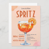 Aperol Spritz Bruids Douche Uitnodigingen (Voorkant / Achterkant)