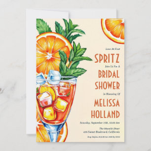 Aperol Spritz Bruids Douche Uitnodigingen