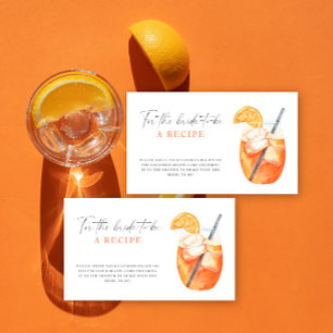 Aperol spritz bruiloft - Recept voor de aanstaande Informatiekaartje