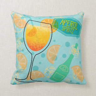 Aperol Spritz Cocktail Kussen
