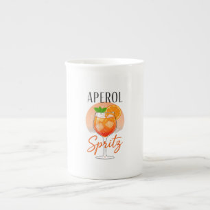 Aperol Spritz Cocktailontwerp Porselein Kop