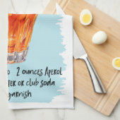 Aperol Spritz cocktailrecept Theedoek (Quarter Fold)