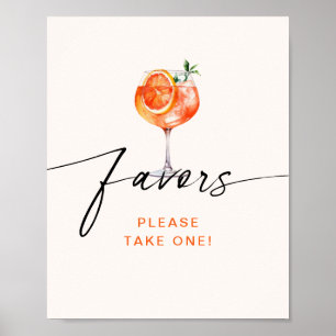 Aperol Spritz geeft de voorkeur aan Vrijgezellenfe Poster