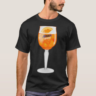 Aperol Spritz in een glas T-shirt